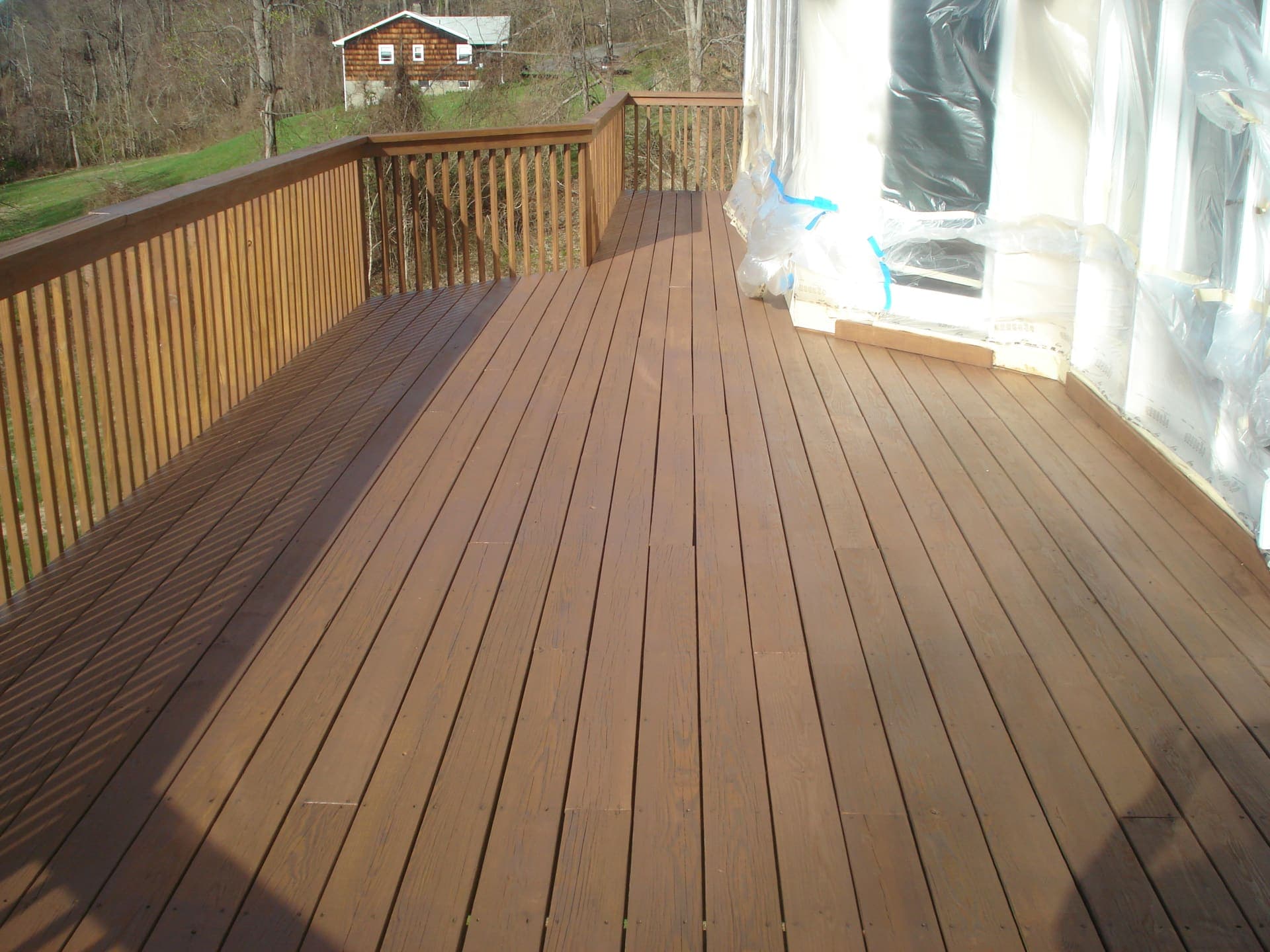 Deck staining by TruCare Painters in Greer SC