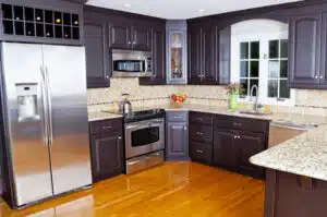 grey kitchen cabinets, cabinet painting, trucare painters