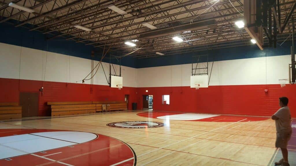 community gymnasium repainting and finishing, trucare painters