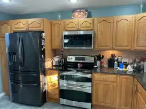 kitchen cabinets before painting service