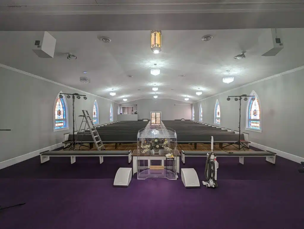 freshly painted chapel, commercial painting, trucare painters